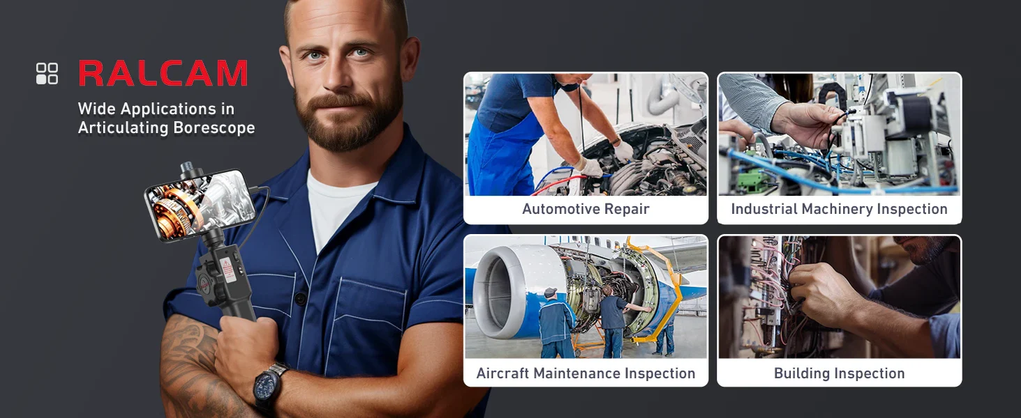 Ralcam f408a Smartphone Borescope Endoscope Applications