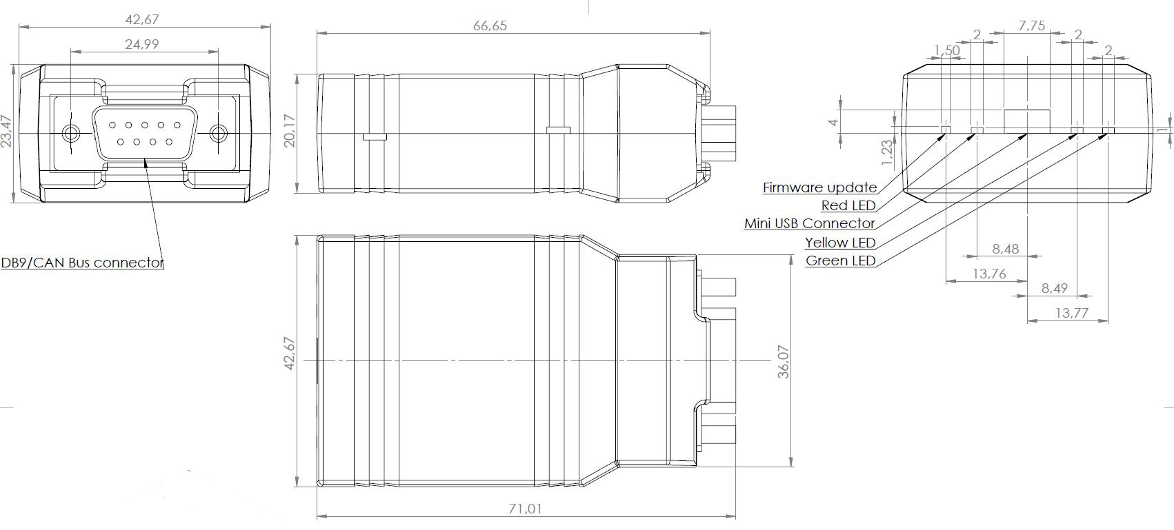 CL1000 and CL2000 Dimensions