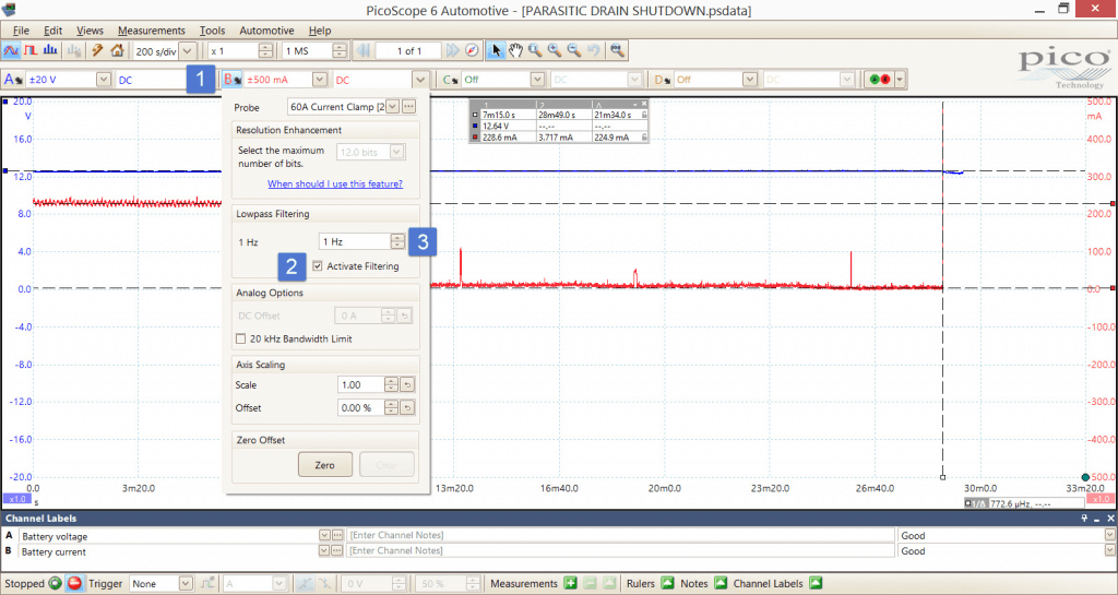 Parasitic Drain Testing