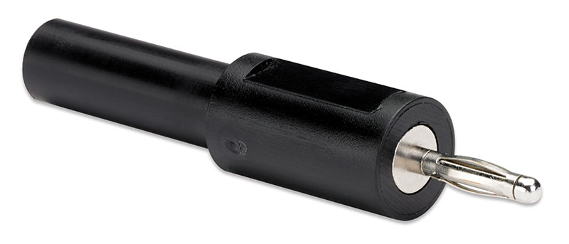PICO-TA306 Shrouded 4 mm to 2 mm jack adaptor (Black)