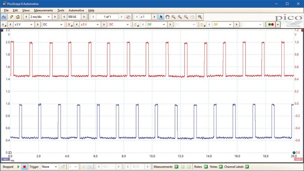 ABS Sensor Test Waveform