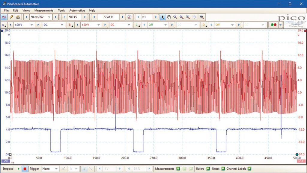 Oscilloscope Diagnostic using your PicoScope an example