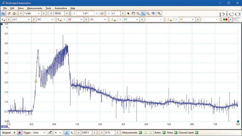 MAF Mass Airflow Sensor Waveform